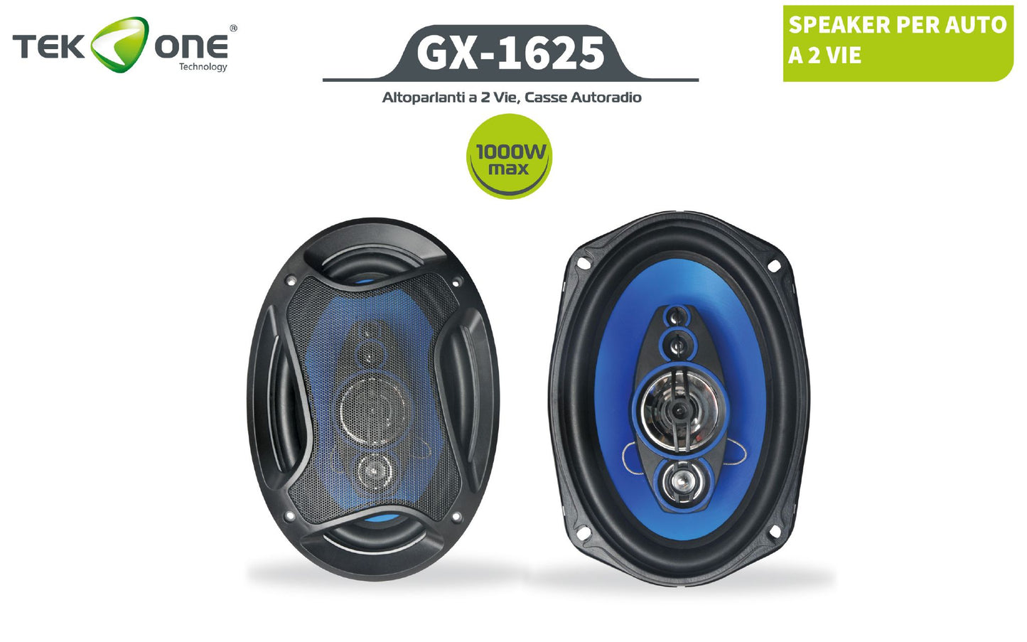 Speaker Per Auto A 2 Vie Formato Ovale Casse Autoradio