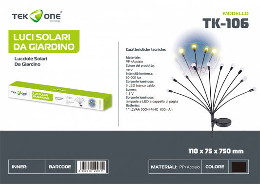 Luce Solare Da Giardino TK-106/TEK ONE