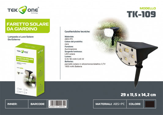 Luce Solare Da Giardino TK-109/TEK ONE