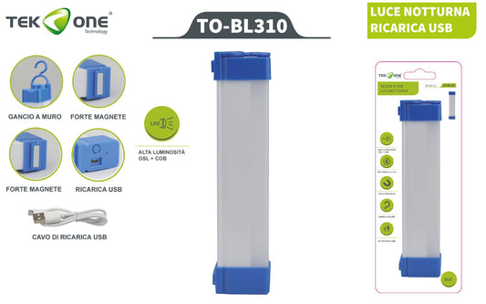 Luce Notturna Ricarica USB Portabile Luce Da Armadio A Led TO-BL310 TEK ONE