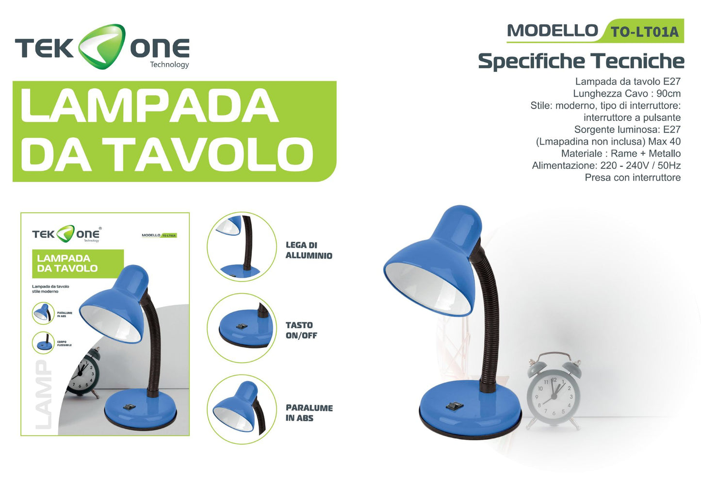 Lampada da tavolo TO-LT01 /Lampada scrivania/TEK ONE