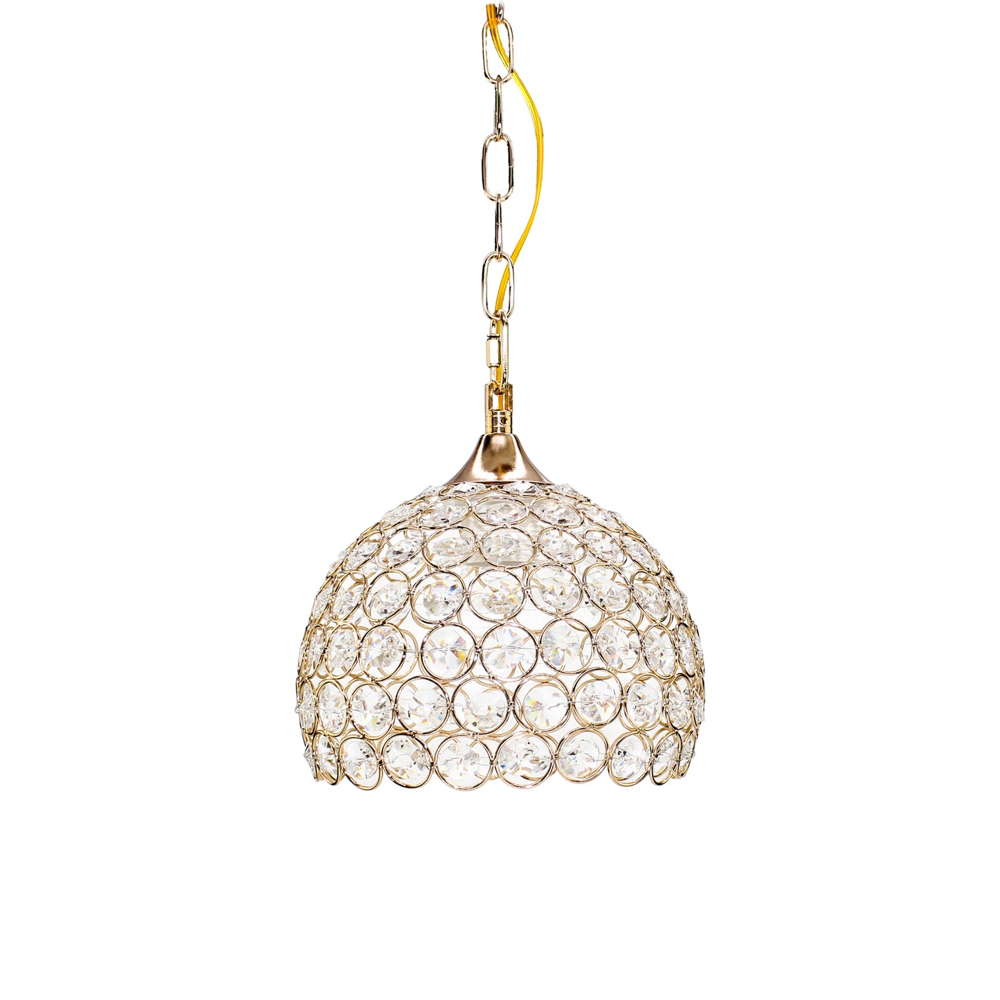 Sospensione Elegante Lampadario a Palla Aperta Ottogonali Sospensione a isola da cucina  E27 Lampada a sospensione in alluminio Argento/oro