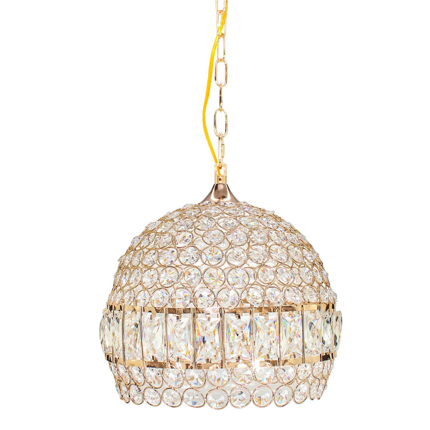 Sospensione Elegante Lampadario a Palla Aperta Rettagolari Sospensione a isola da cucina E27 Lampada a sospensione in alluminio Argento/oro