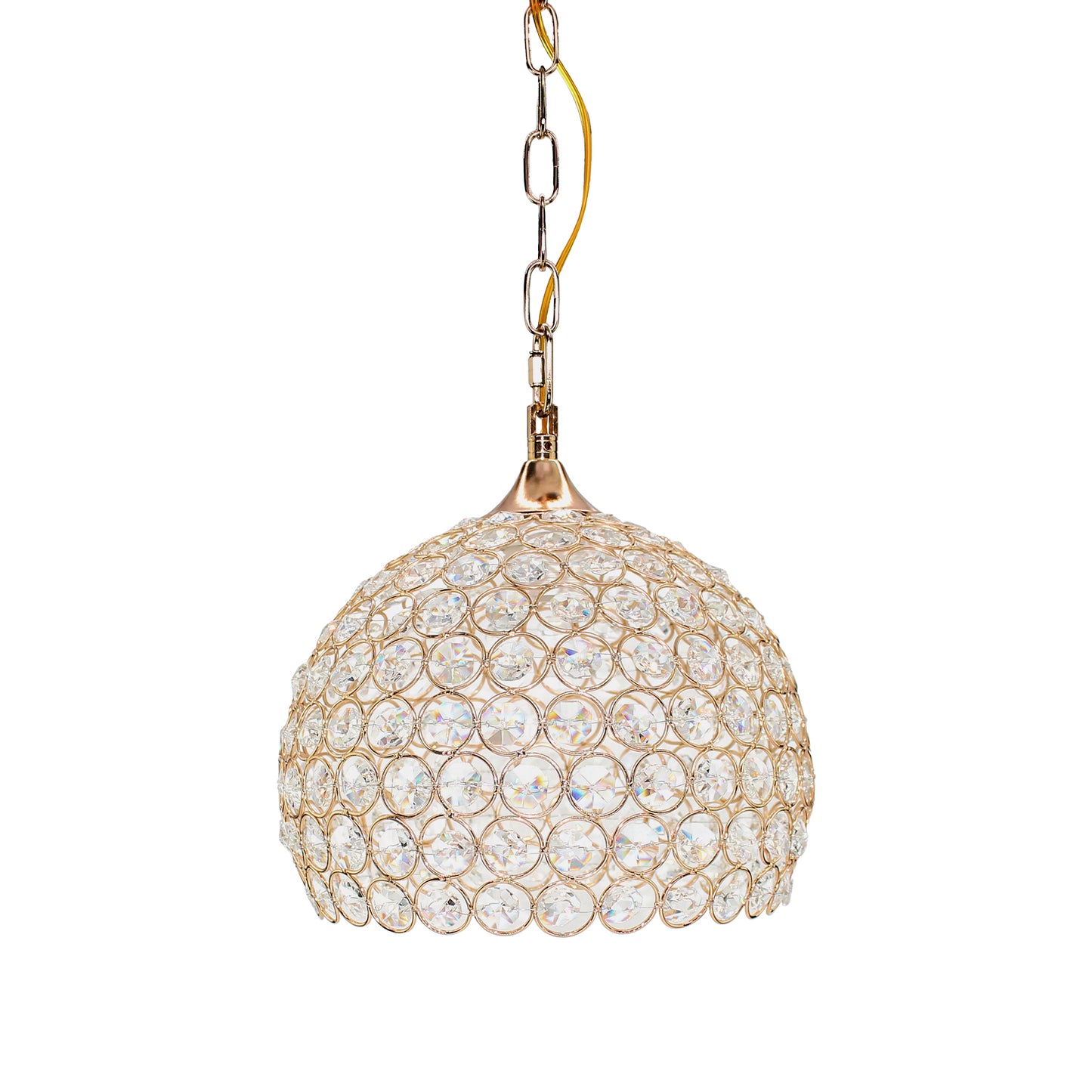 Sospensione Elegante Lampadario a Palla Aperta Ottogonali Sospensione a isola da cucina  E27 Lampada a sospensione in alluminio Argento/oro