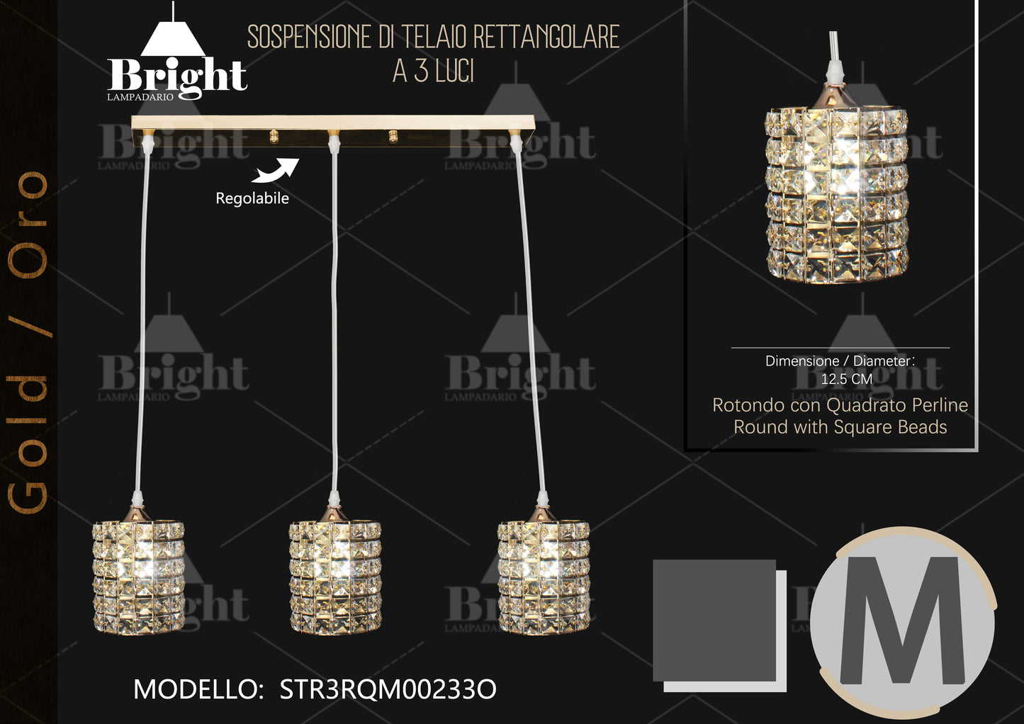 Sospensione Lampadario a Base orizzontale x isola/tavolo Lampade  in alluminio Argento/oro