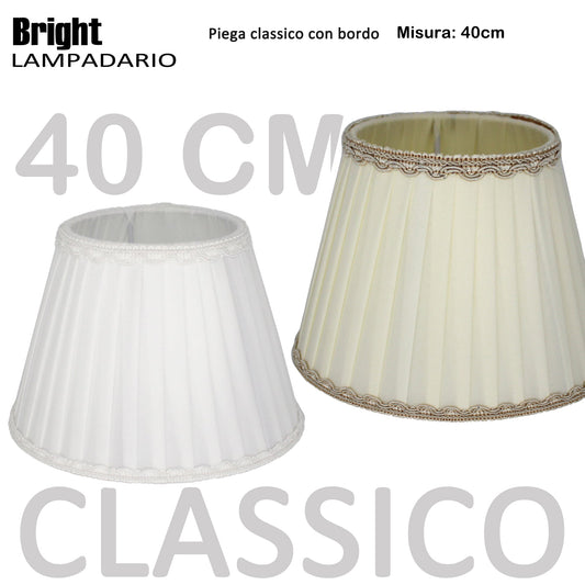 Classico Cupola misura 40cm E27 per Lampadario Cupole in Tessuto Paralumi E27