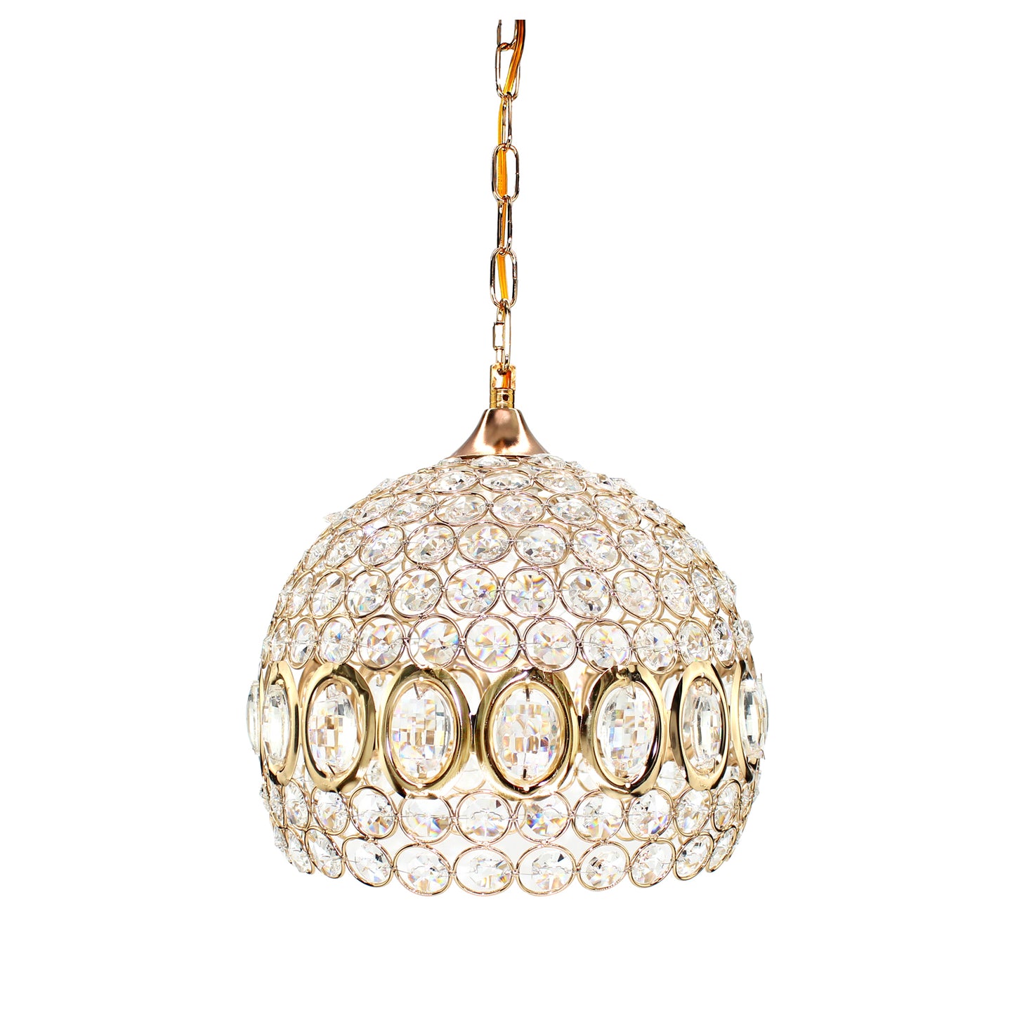 Sospensione Elegante Lampadario a Palla Aperta Ovale Sospensione a isola da cucina Lampada a sospensione in alluminio Argento/oro