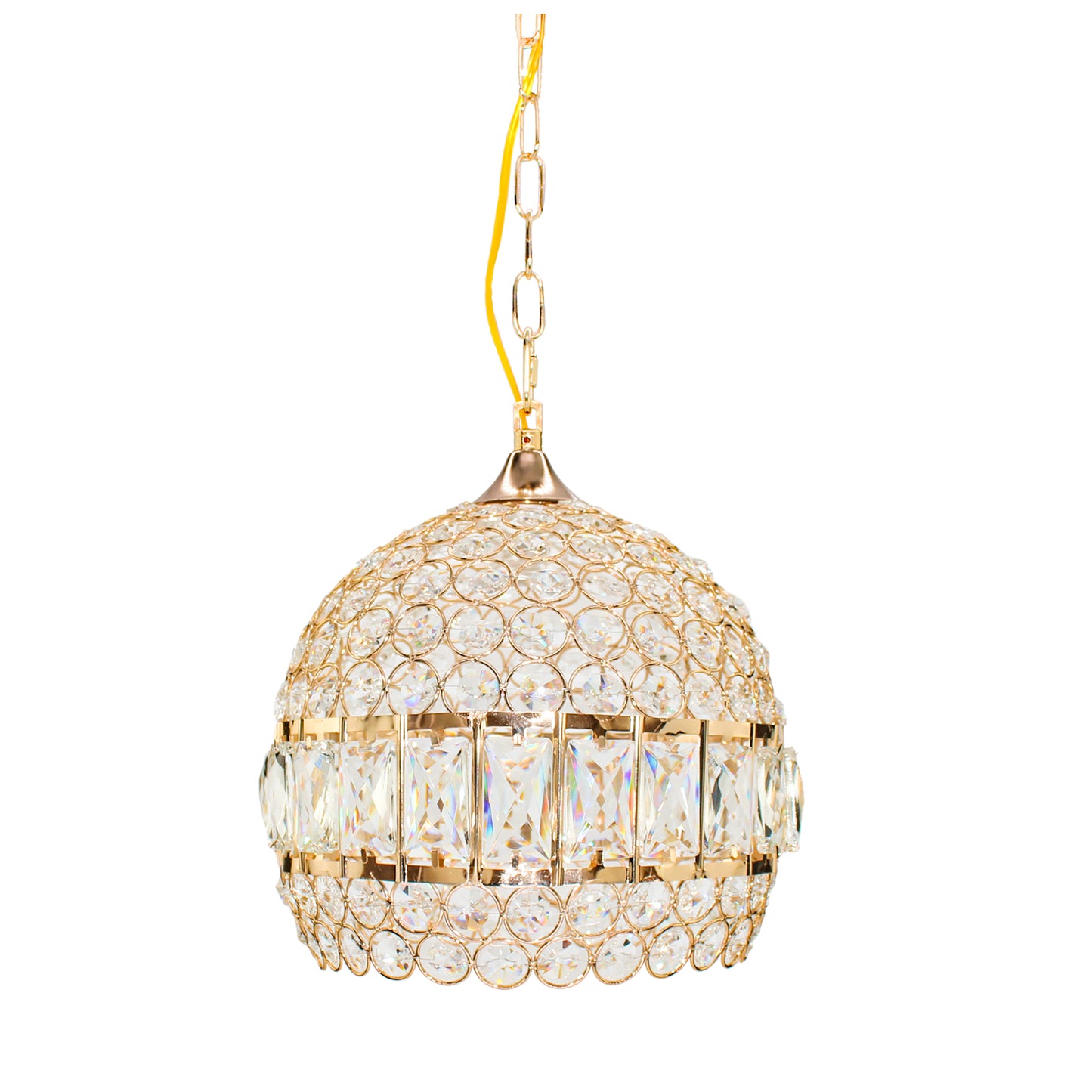 Sospensione Elegante Lampadario a Palla Aperta Rettagolari Sospensione a isola da cucina E27 Lampada a sospensione in alluminio Argento/oro