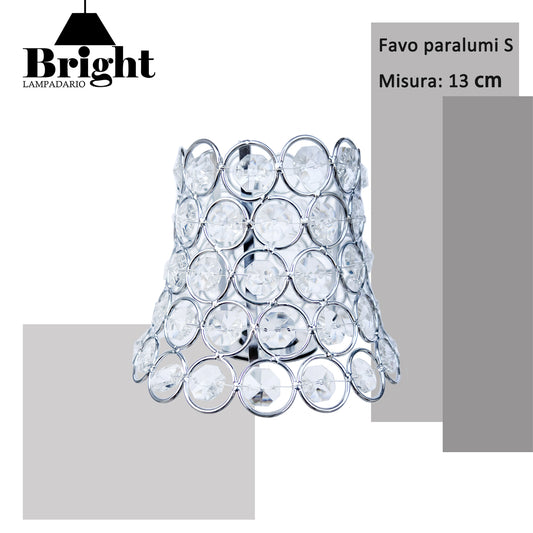 Paralumi Favo S colore argento 13cm x Lampadario modello  E14