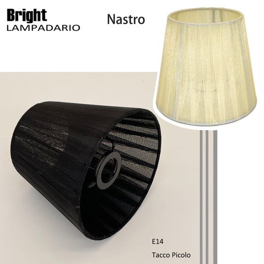 Paralumi natro misura 15cm per Lampadario, Set a 3/6 Paralume in Tessuto Paralume E14